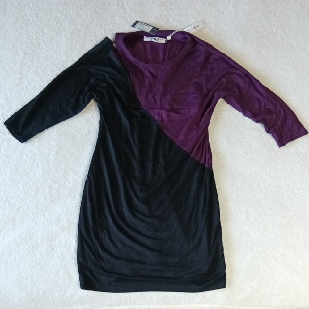Trina Turk Iola Two Color Midi Dress Size 4 NWT